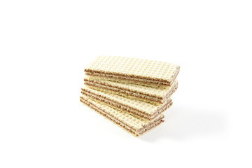 cocoa wafers isolated