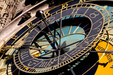 Fototapeta na wymiar Prague. Astronomical clock in the historical city center