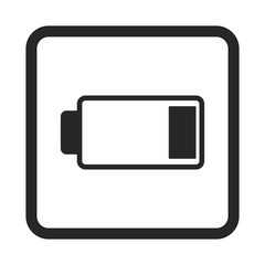 Fototapeta na wymiar Low battery icon