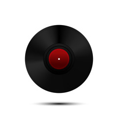 Vinyl record icon. Vector Illustration