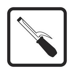 Curling iron icon