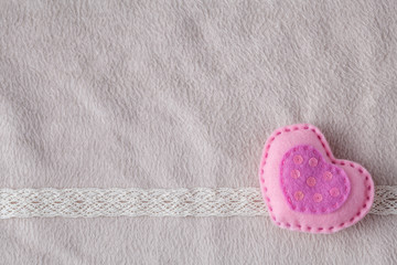 Wedding card decorationwith with couple heart. Soft cozy backgro