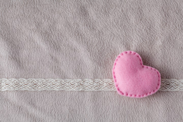 Wedding card decorationwith with couple heart. Soft cozy backgro