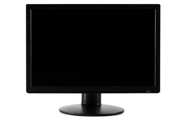 Black Screen of a Computer Screen Monitor