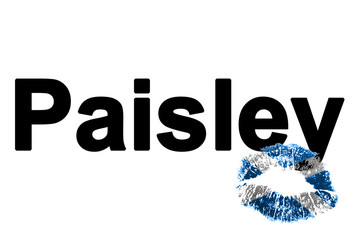 Fototapeta premium Lieblingsstadt Paisley (favorite city Paisley)