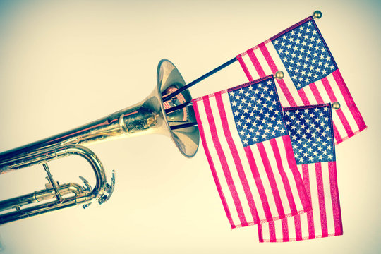 American Flag Trumpet