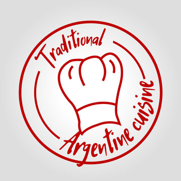 Traditional Argentine cuisine icon