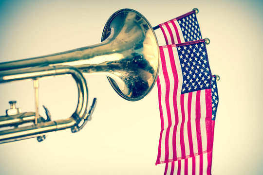 American Flag Trumpet