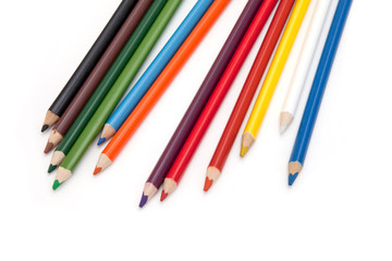 Fototapeta premium colored pencils trehgrnnye