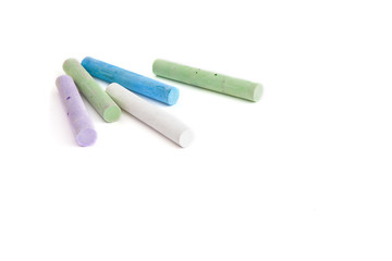 crayons for drawing on a white background