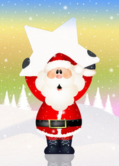 Santa Claus with star