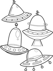 Spaceship Coloring Page