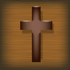 Wood Cross.  Symbol of Religion