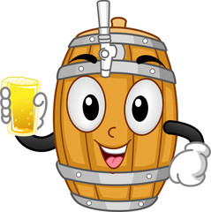 Mascot Beer Keg