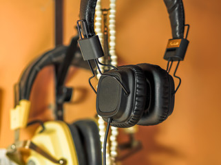 Retro design headphones