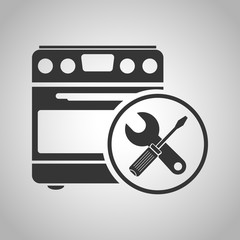 Repair of household appliances icon