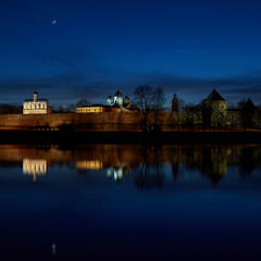 Great Novgorod. Autumn. Night, the Fortress. River Volkhov IMG_2852