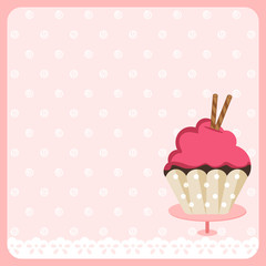 Cute Cupcake Background