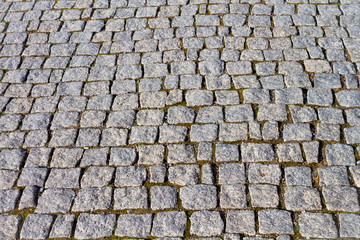  city little  cobbles  on the street road 