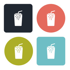 Cola soda drink cup icon