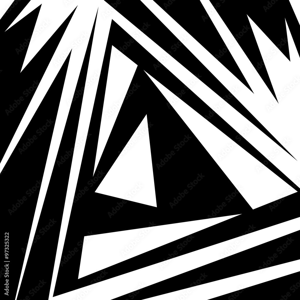 Aufkleber abstract artwork with edgy, pointed shapes. vector.