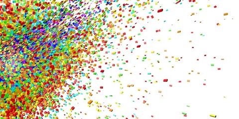 Abstract 3d explosion