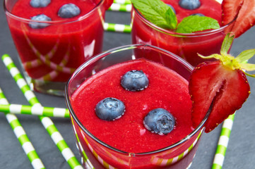 Strawberry smoothies