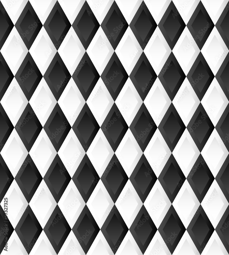 Poster seamless pattern with rhombus, diamond shapes. vector.
