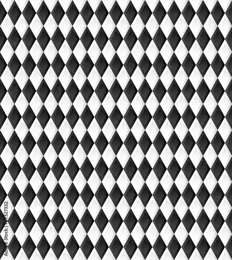 Aufkleber Seamless pattern with rhombus, diamond shapes. Vector.