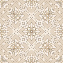 Filigree seamless beige texture.