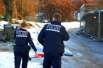 Polizisten im Einsatz