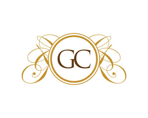 GC Luxury Ornament Initial Logo