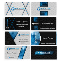 Set collection medical card corporate identity