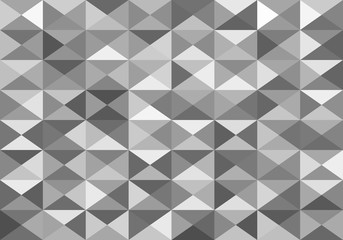 white and grey abstract background of triangles low poly