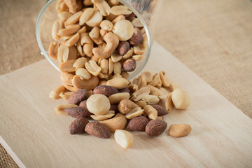 Fresh roasted cocktail nuts