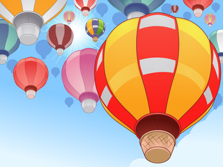Fototapeta premium Hot Air Balloons