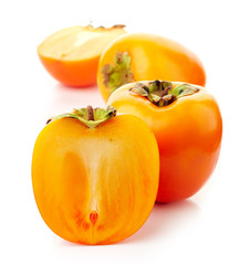 fresh ripe persimmons
