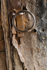 Rusty metal and old wooden backgrounds