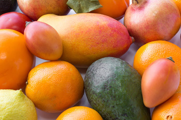 fruits and vegetables closeup - food macro