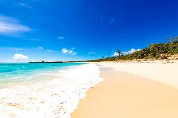 Obraz premium Sea, beach, seascape. Okinawa, Japan.