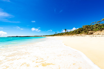 Sea, beach, seascape. Okinawa, Japan.