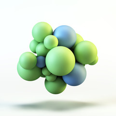 3D concept illustration. Vector template.