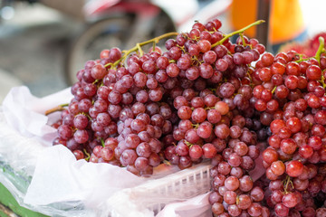 organic purple grapes