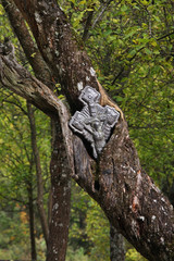 Obraz premium Cross near Church of St. King Lazar near Prolom Banja. Serbia