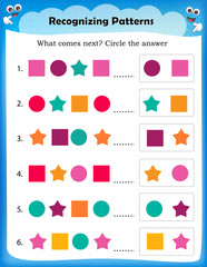 Worksheet understanding patterns