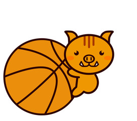 バスケットボールと動物シリーズ