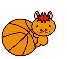 バスケットボールと動物シリーズ