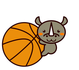 バスケットボールと動物シリーズ