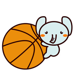 バスケットボールと動物シリーズ