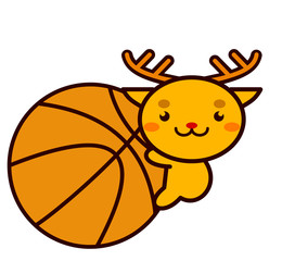 バスケットボールと動物シリーズ